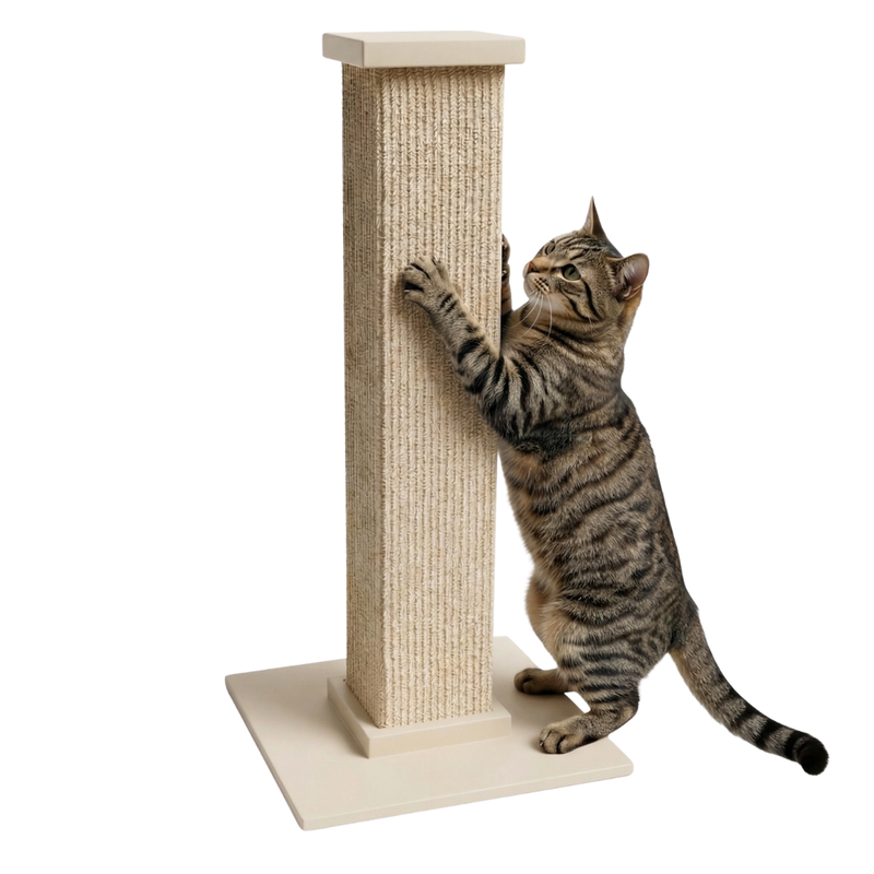 Cat Scratching Post 30 Inch Tower Sisal Wrap with Square Base