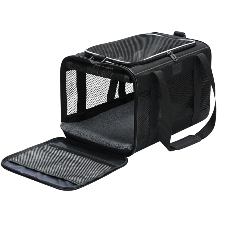 Cat and Dog Carrier Bag with Fleece Bed and Base Insert, 2 Sizes
