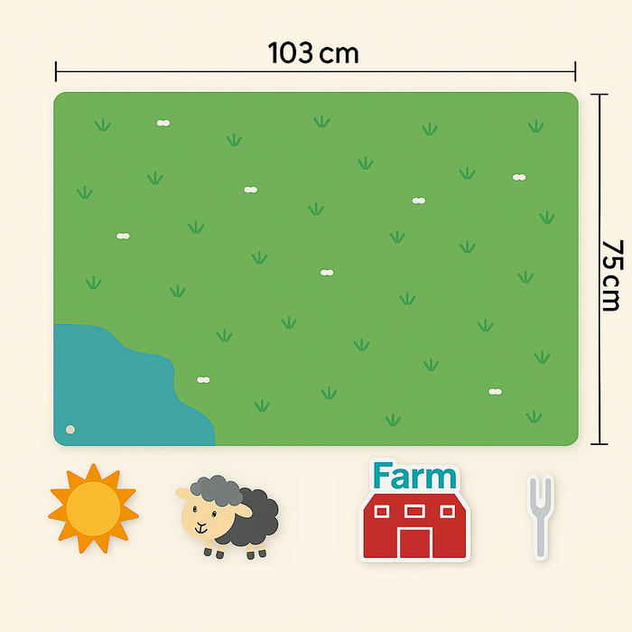 Colorful Felt Board, Interactive Animal Play