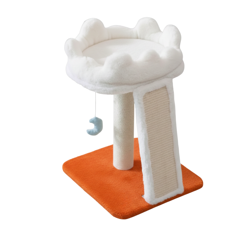 Cloud Cat Tree Tower with Scratching Post, Bed, and Hanging Toy