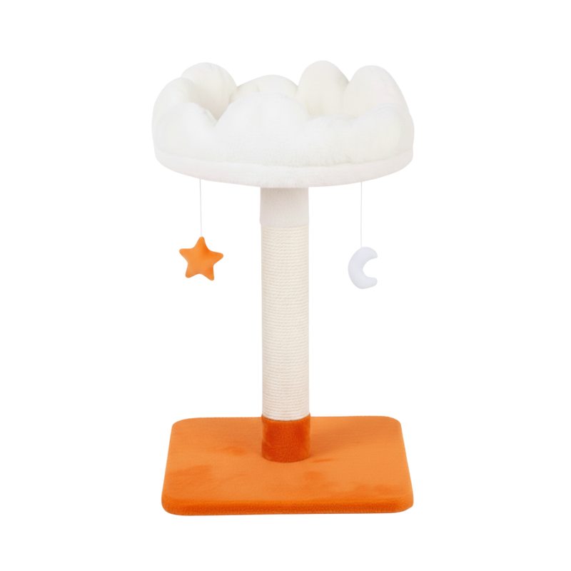 Cloud Cat Tree Tower with Scratching Post, Bed, and Hanging Toy