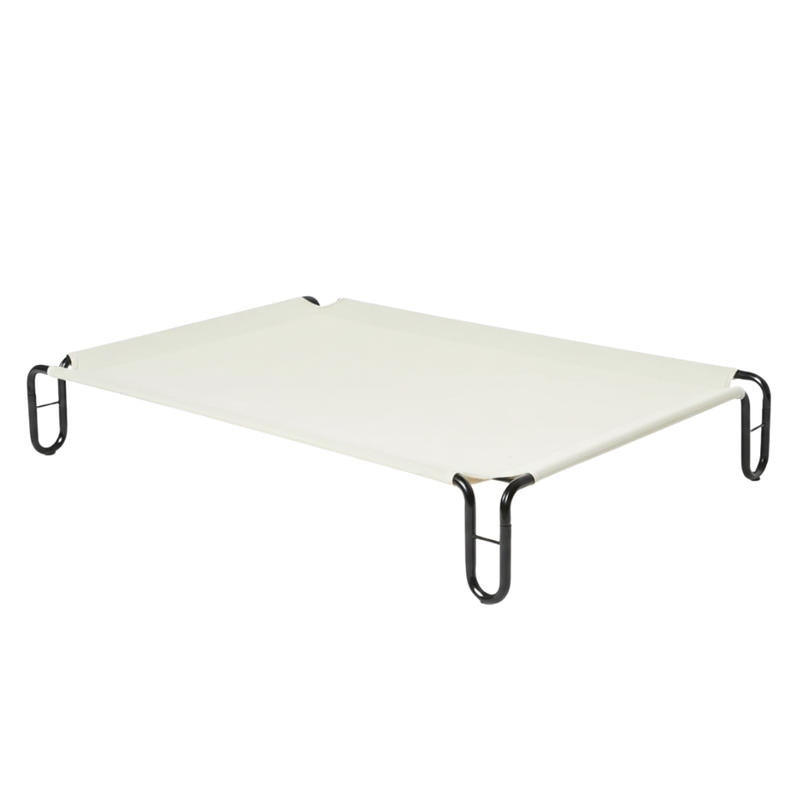 Dog Cot Bed With Breathable Mesh And Steel Frame For Indoor Outdoor