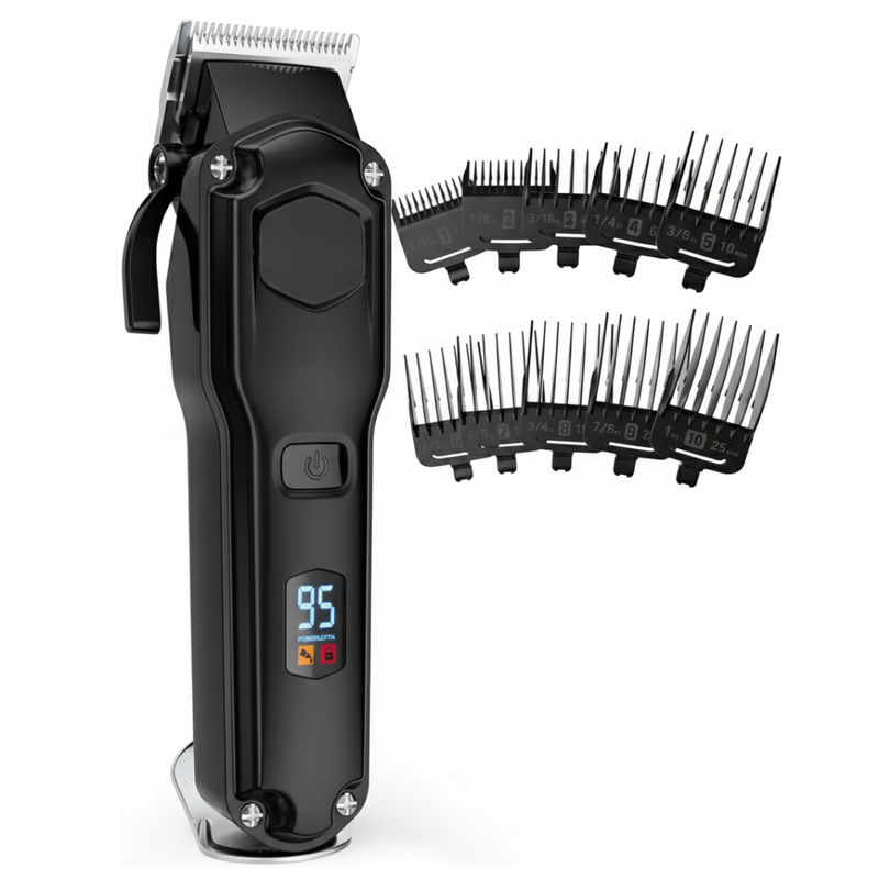 Pet Grooming Clippers with Stainless Steel Blade for Thick Coats