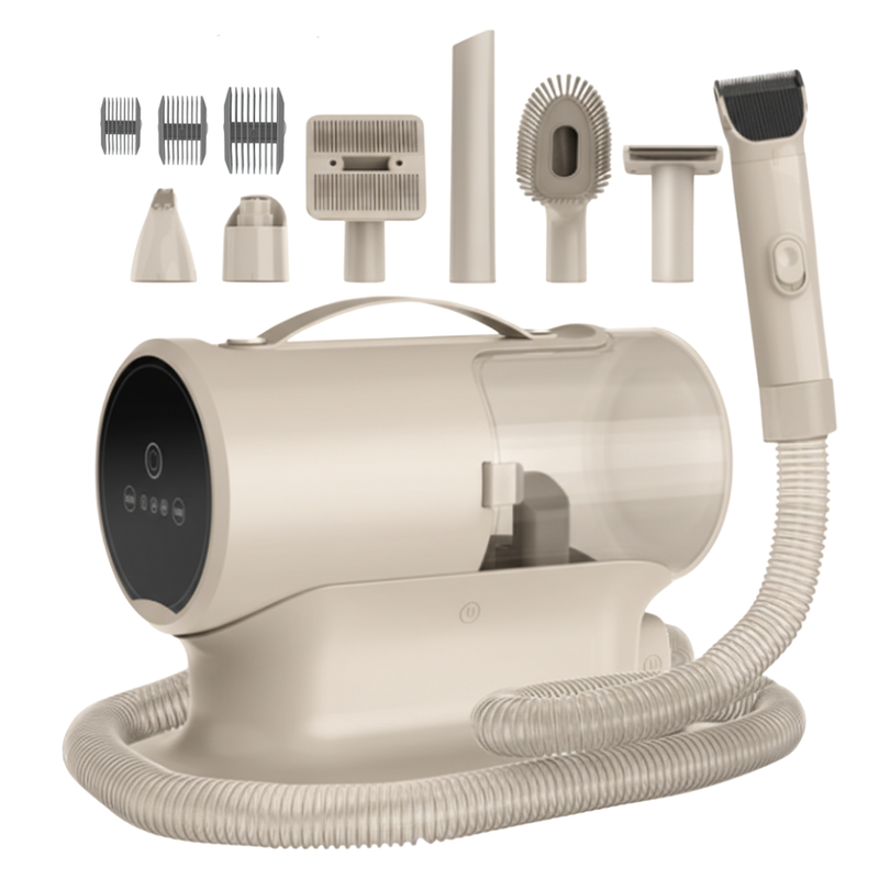 Dog Grooming Vacuum Kit with Hair Trimming Tools and 2L Dust Cup
