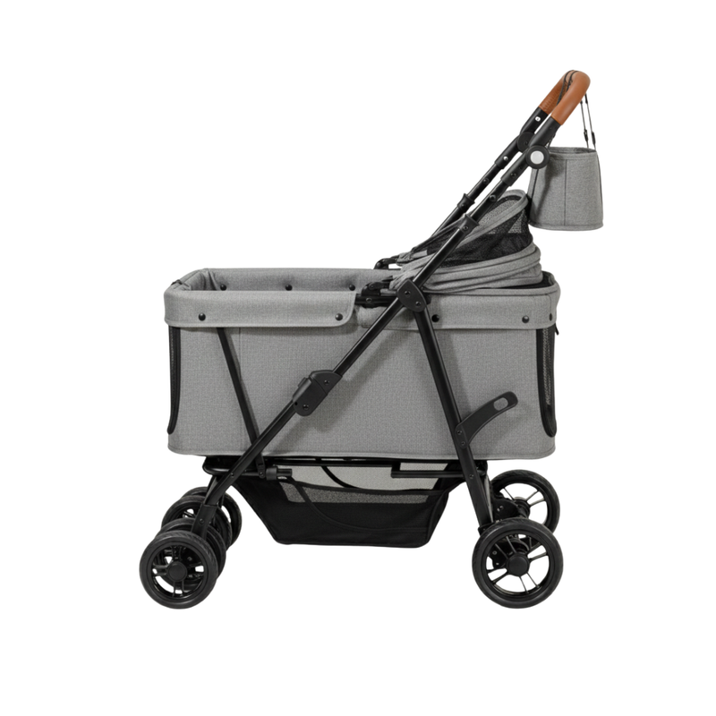 Dog Stroller for Large & Medium Dogs with Foldable Ventilated Cabin