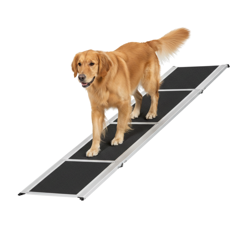 Portable Alumunim Folding Dog Car Ramp for Cars, SUVs, and Vans