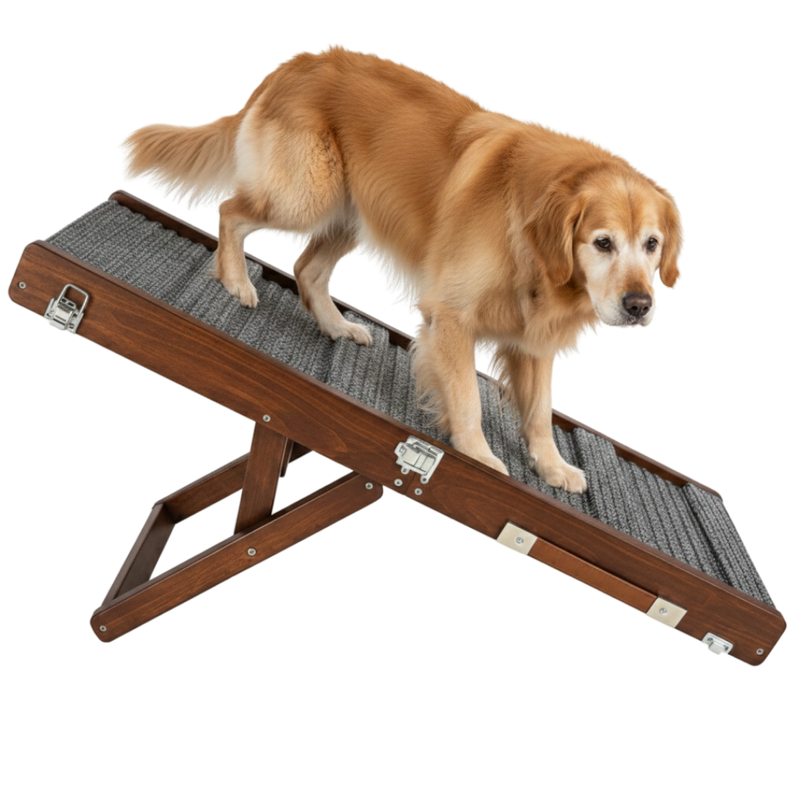 Dog Ramp for Couch with Adjustable Heights and Foldable Design