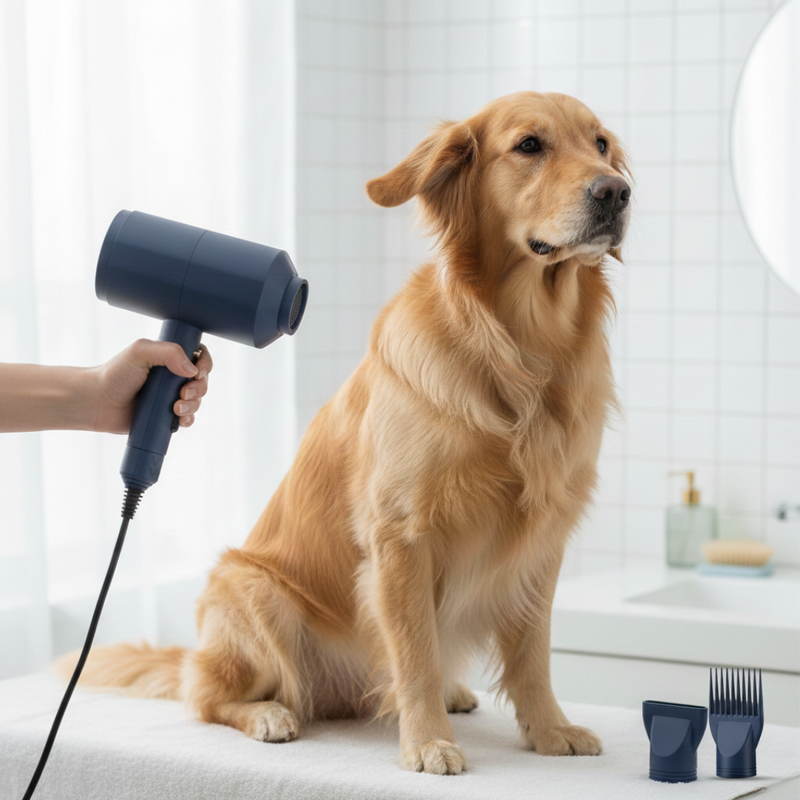 Dog and Cat Grooming Hair Dryer with Adjustable Heat and Airflow