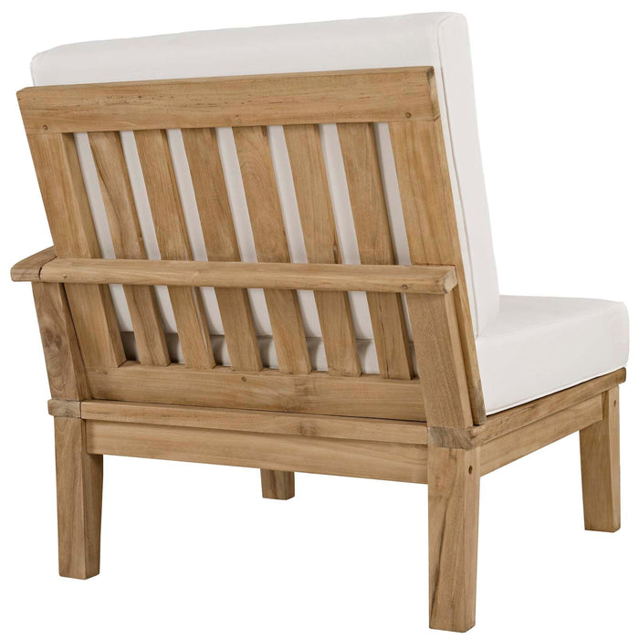 Marina Outdoor Patio Teak Right-Facing Sofa