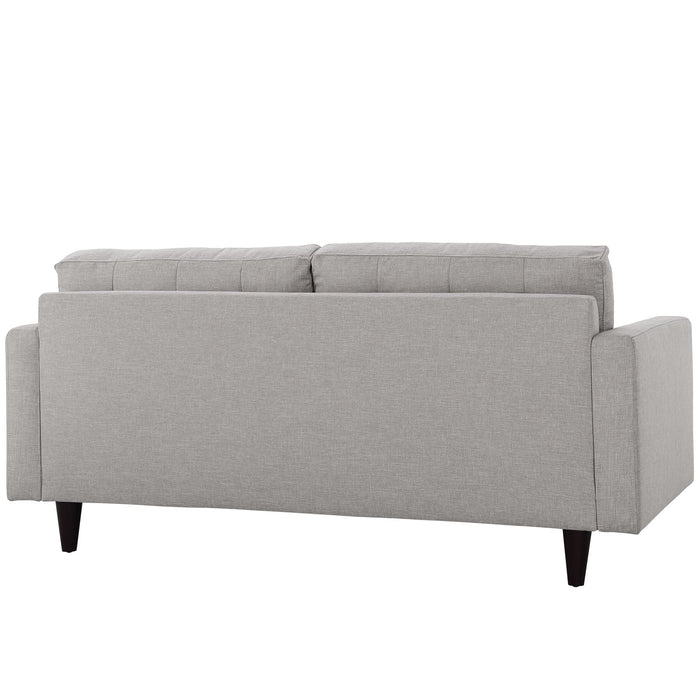 Empress Upholstered Fabric Loveseat