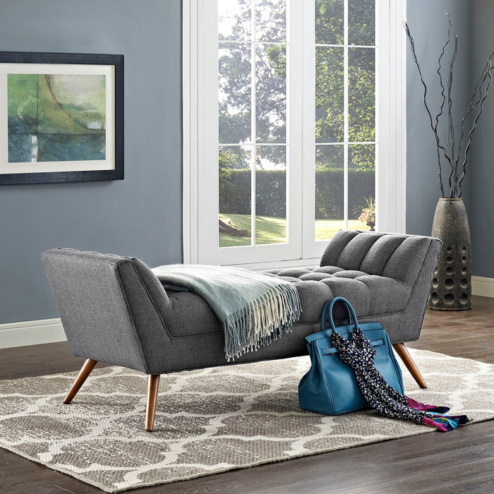 Response Medium Upholstered Fabric Bench