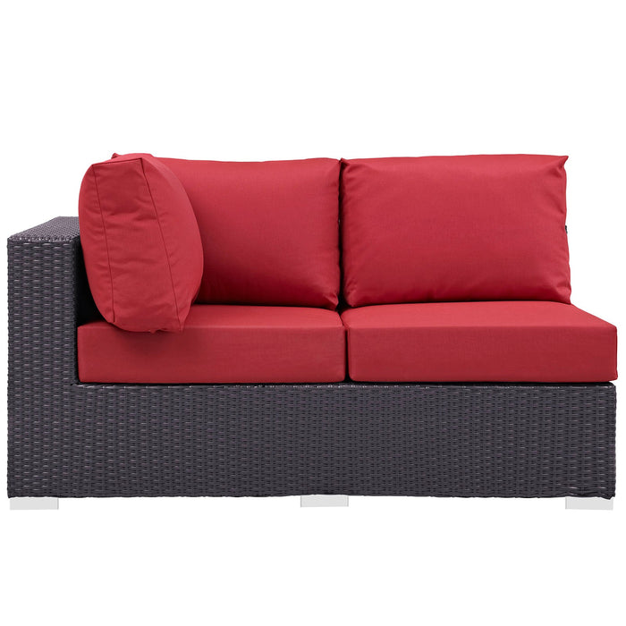 Convene Outdoor Patio Left Arm Loveseat