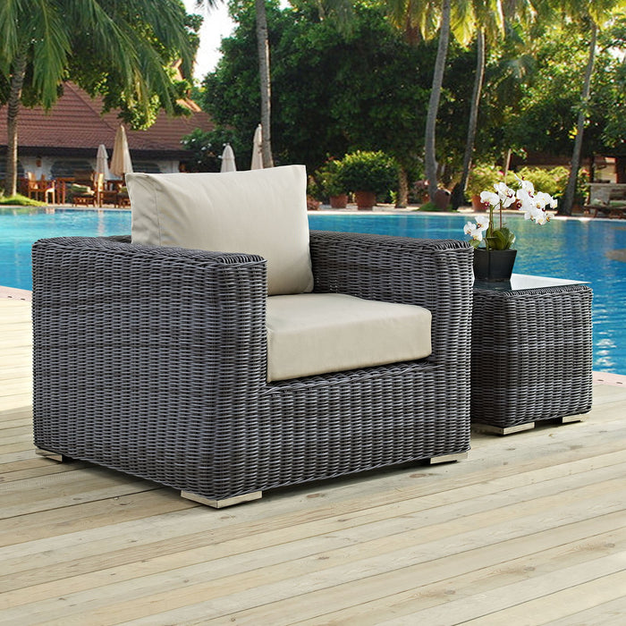 Summon Outdoor Patio Fabric Sunbrella® Armchair