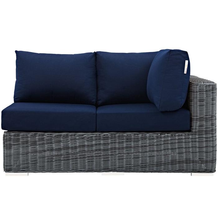 Summon Outdoor Patio Sunbrella® Right Arm Loveseat