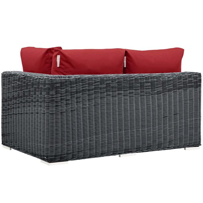 Summon Outdoor Patio Sunbrella® Right Arm Loveseat