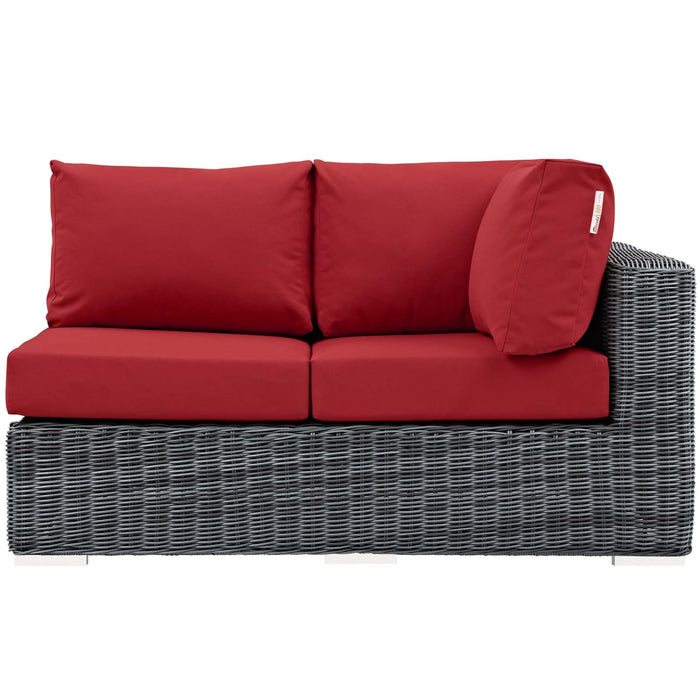 Summon Outdoor Patio Sunbrella® Right Arm Loveseat