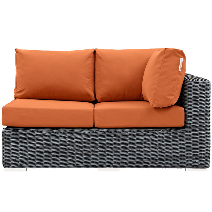 Summon Outdoor Patio Sunbrella® Right Arm Loveseat