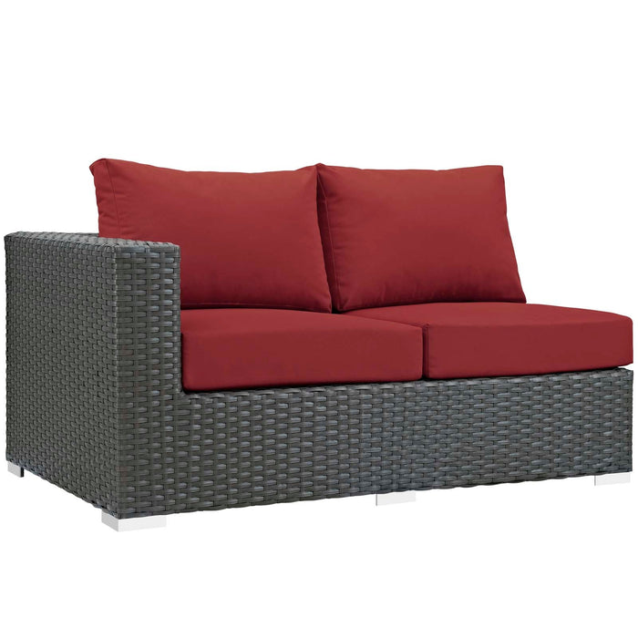 Sojourn 11 Piece Outdoor Patio Sunbrella® Sectional Set