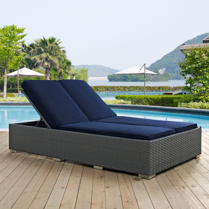 Sojourn Outdoor Patio Sunbrella® Double Chaise