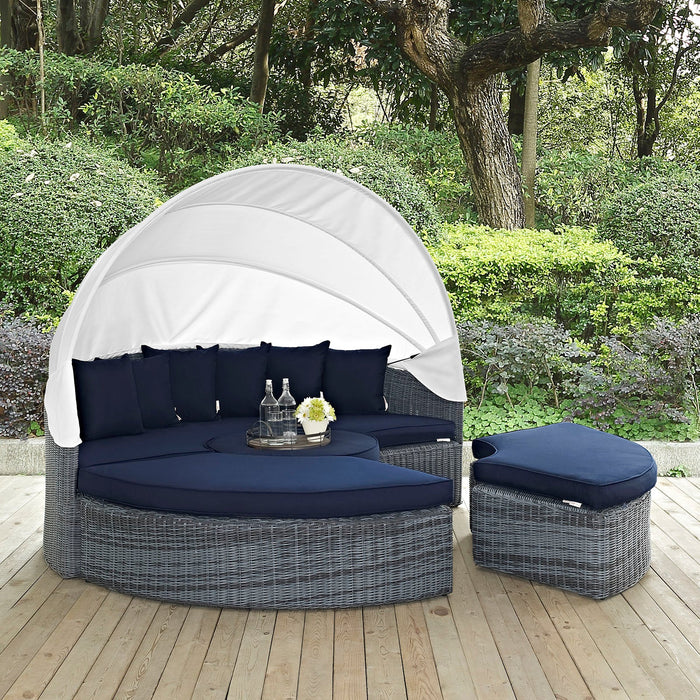 Summon Canopy Outdoor Patio Sunbrella® Daybed