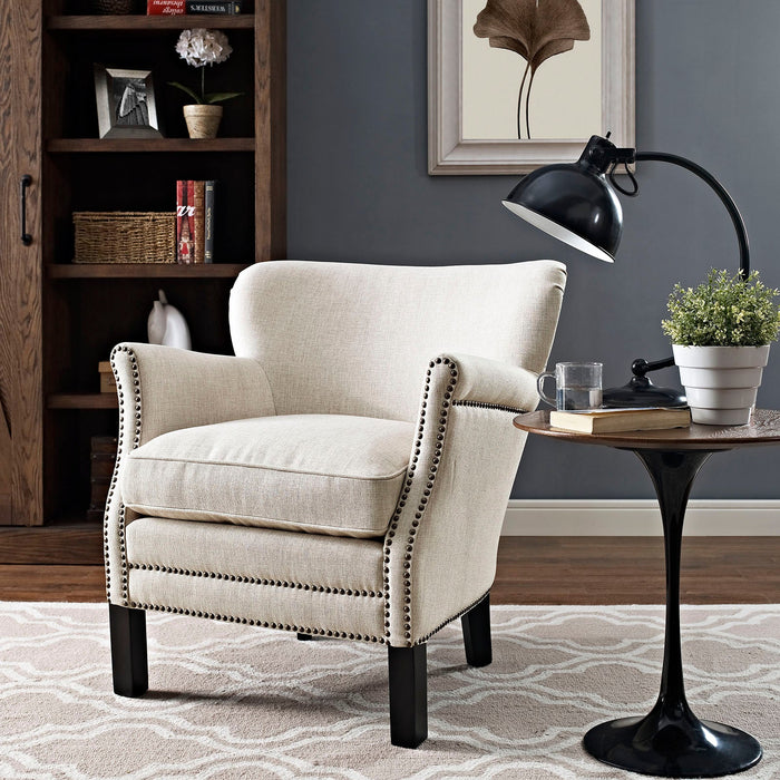 Key Upholstered Fabric Armchair