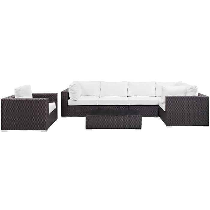 Convene 7 Piece Outdoor Patio Sectional Set