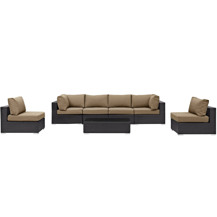 Convene 7 Piece Outdoor Patio Sectional Set