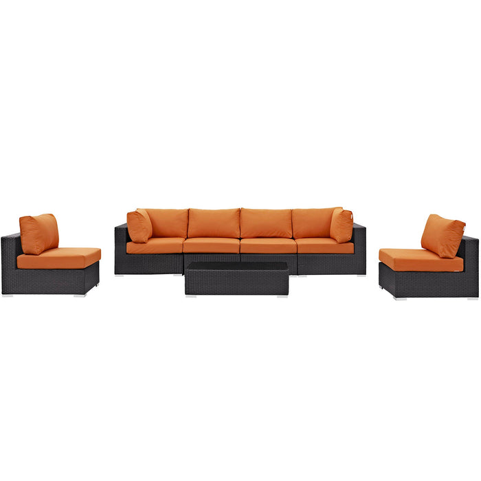 Convene 7 Piece Outdoor Patio Sectional Set