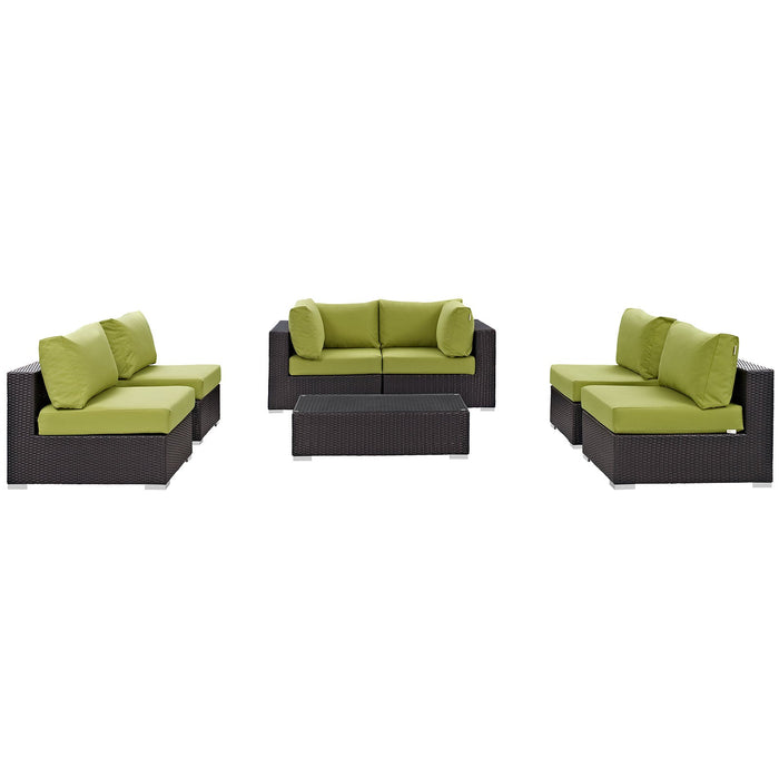 Convene 7 Piece Outdoor Patio Sectional Set