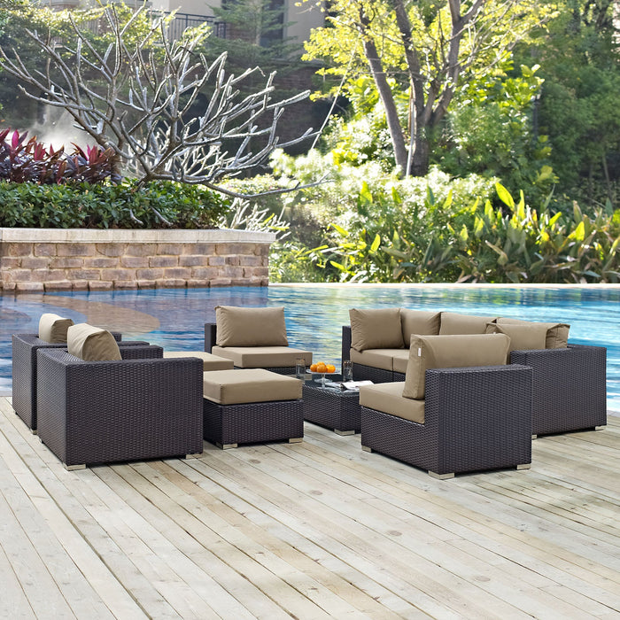 Convene 10 Piece Outdoor Patio Sectional Set