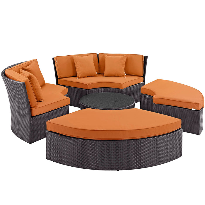 Convene Circular Outdoor Patio Daybed Set