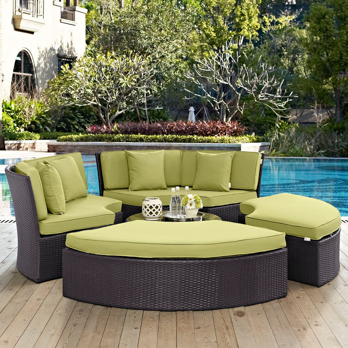 Convene Circular Outdoor Patio Daybed Set