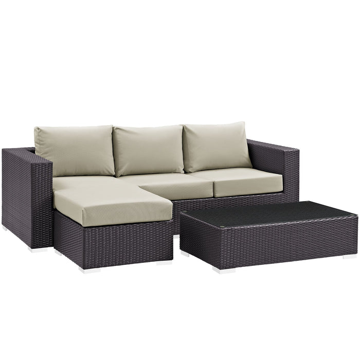 Convene 3 Piece Outdoor Patio Sofa Set