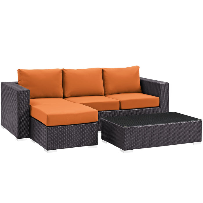 Convene 3 Piece Outdoor Patio Sofa Set