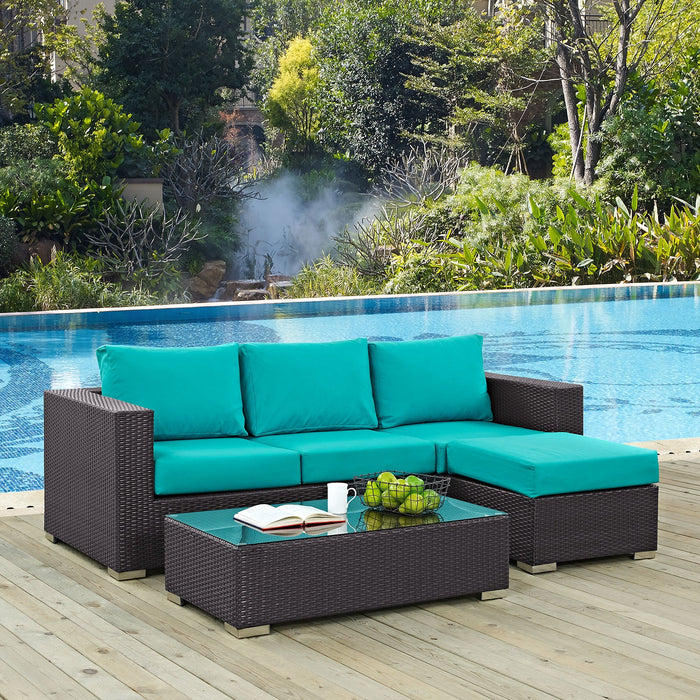 Convene 3 Piece Outdoor Patio Sofa Set