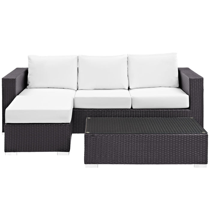 Convene 3 Piece Outdoor Patio Sofa Set