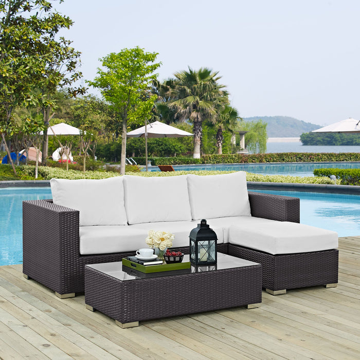 Convene 3 Piece Outdoor Patio Sofa Set