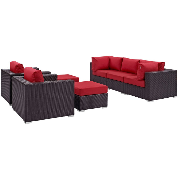 Convene 7 Piece Outdoor Patio Sectional Set