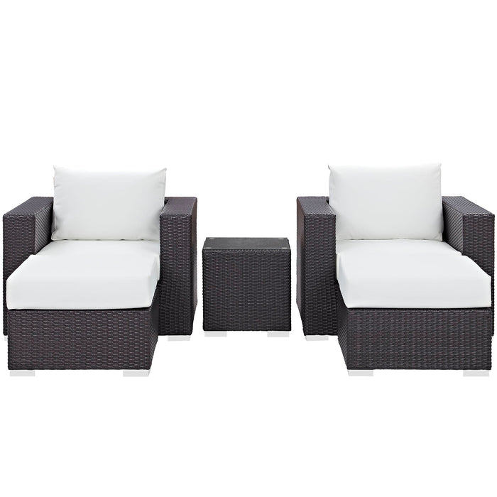 Convene 5 Piece Outdoor Patio Sectional Set