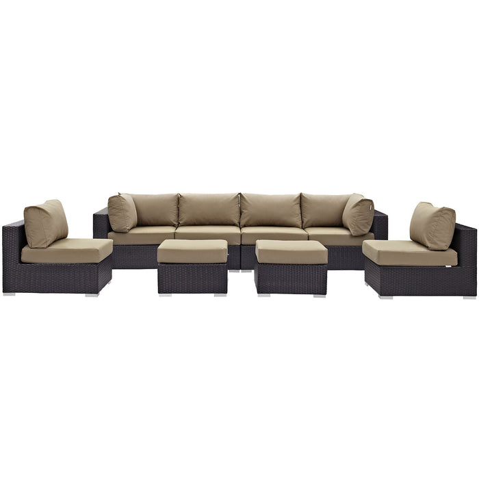 Convene 8 Piece Outdoor Patio Sectional Set