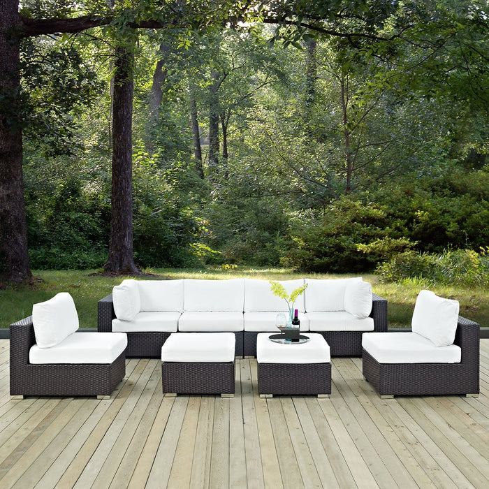 Convene 8 Piece Outdoor Patio Sectional Set