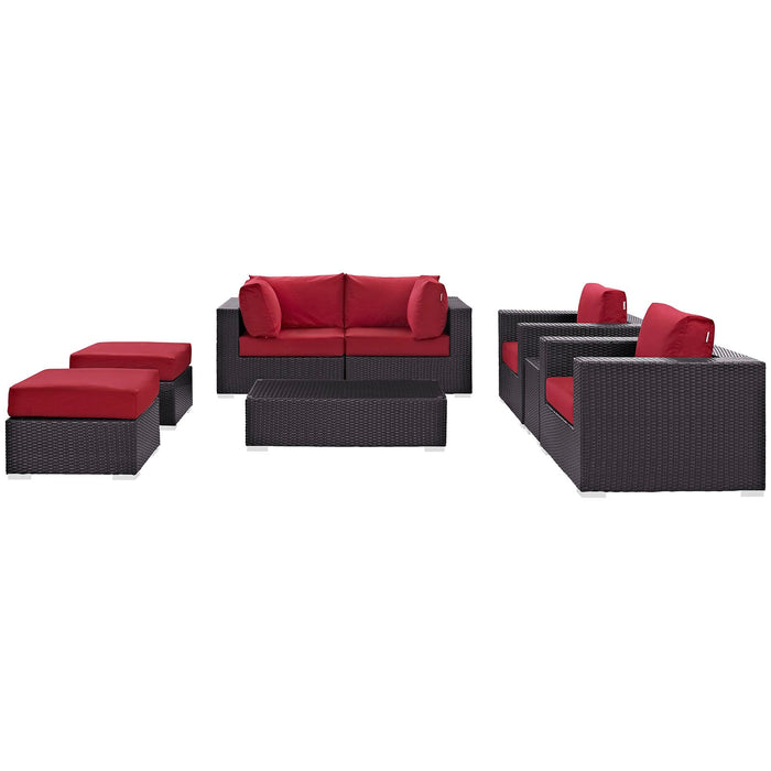 Convene 8 Piece Outdoor Patio Sectional Set