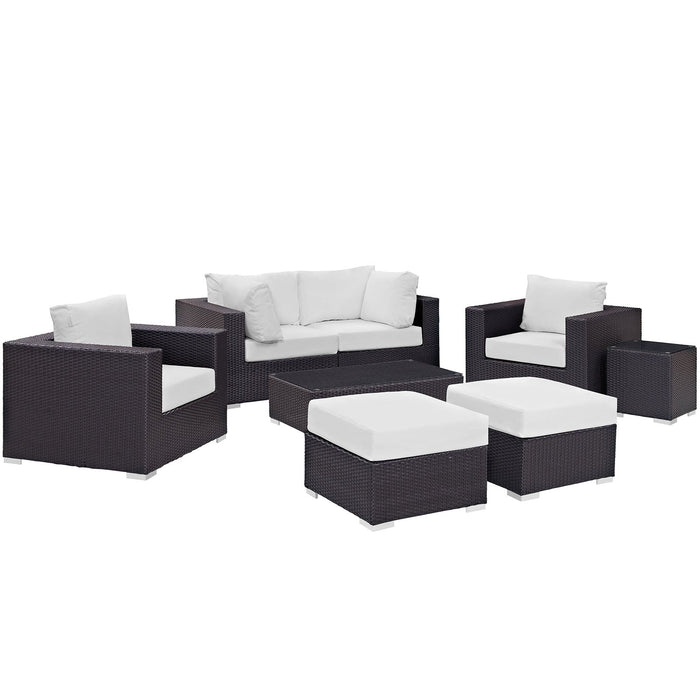 Convene 8 Piece Outdoor Patio Sectional Set