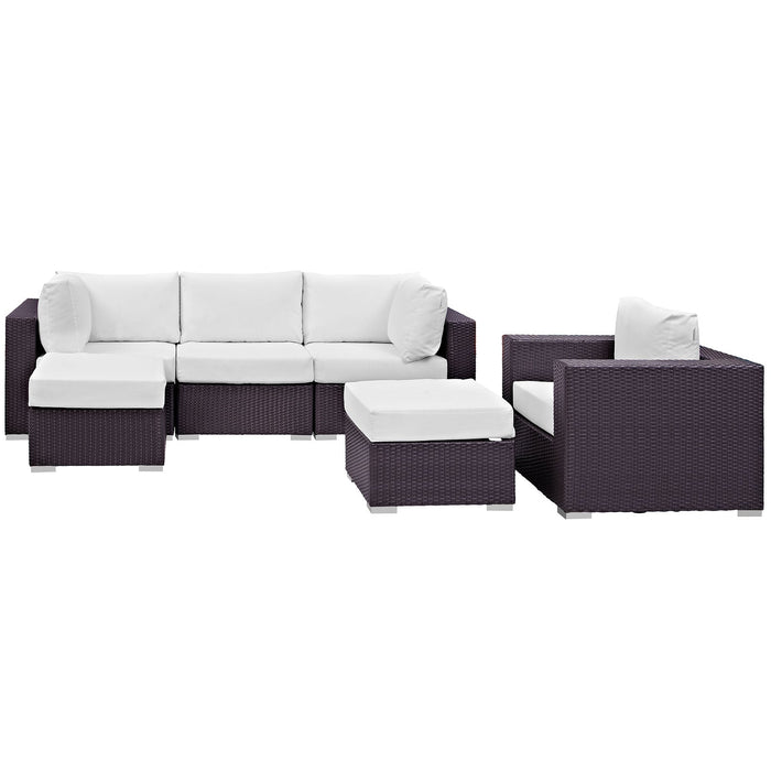 Convene 6 Piece Outdoor Patio Sectional Set