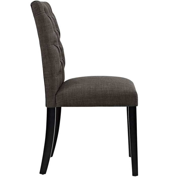 Duchess Button Tufted Fabric Dining Chair