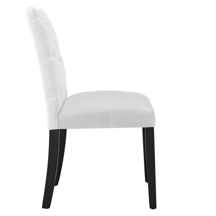 Duchess Button Tufted Fabric Dining Chair