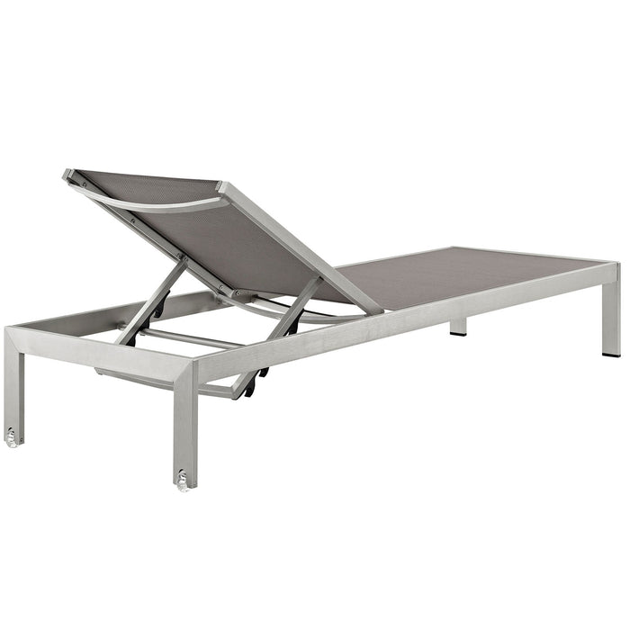 Shore Outdoor Patio Aluminum Mesh Chaise