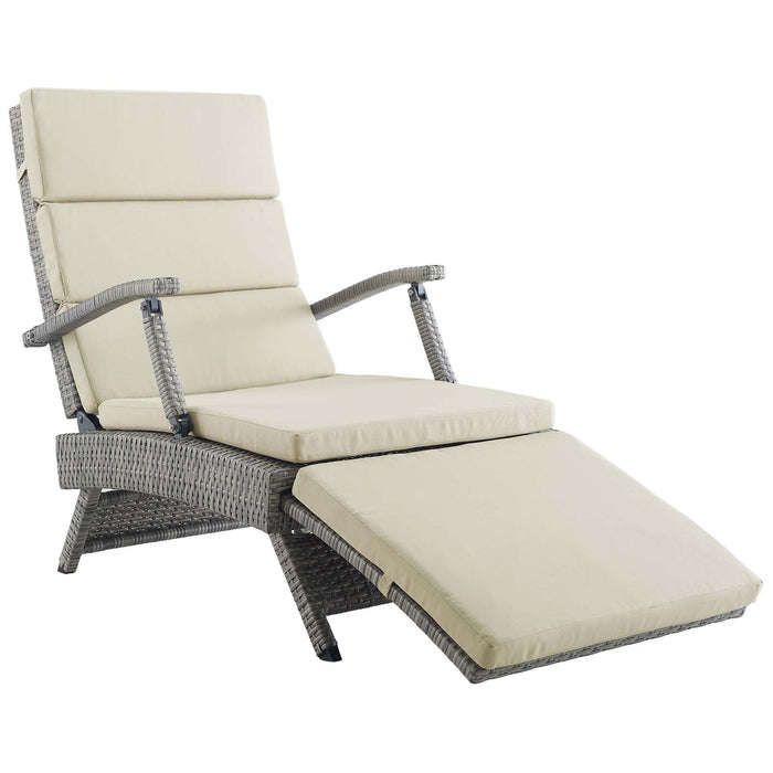 Envisage Chaise Outdoor Patio Wicker Rattan Lounge Chair