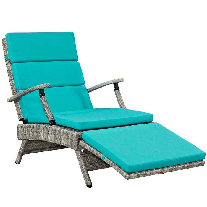 Envisage Chaise Outdoor Patio Wicker Rattan Lounge Chair