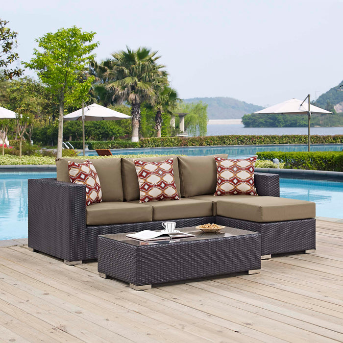 Convene 3 Piece Outdoor Patio Sofa Set